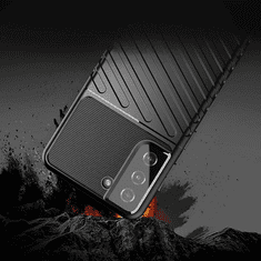 Onasi Silikonski ovitek Thunder Armor za Samsung Galaxy S24 Plus 5G - črn