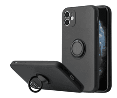Onasi Silikonski ovitek Liquid Ring za Xiaomi 13 Lite - črn