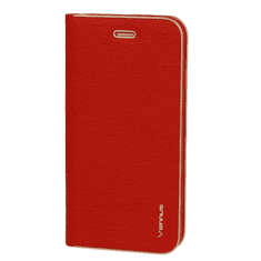 Havana Premium preklopna torbica Samsung Galaxy A35 - rdeča z zlatim robom