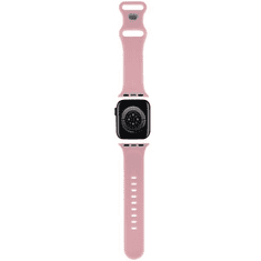 HELLO KITTY Silikonski pašček za uro za Apple Watch 38 / 40 mm - roza - HKAWMSCHBLP