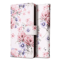 Havana Onasi preklopna torbica Wallet denarnica Fancy Diary Samsung Galaxy A14 - Flower bela