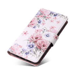 Havana Onasi preklopna torbica Wallet denarnica Fancy Diary Samsung Galaxy A14 - Flower bela