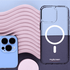Onasi My Screen Protector silikonski ovitek MagSafe za iPhone 15 Pro - prozoren (Anti Yelowing)
