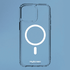 Onasi My Screen Protector silikonski ovitek MagSafe za iPhone 15 Pro Max - prozoren (Anti Yelowing)