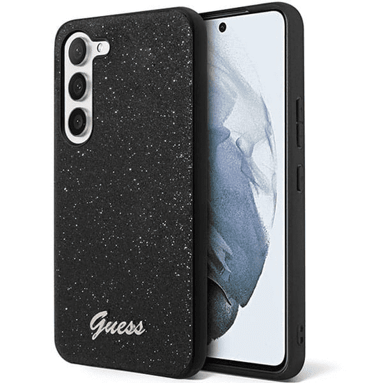 Guess GUHCS23MHGGSHK ovitek za Samsung Galaxy S23 Plus 5G - črn z bleščicami