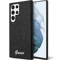 Guess GUHCS23LHGGSHK ovitek za Samsung Galaxy S23 Ultra 5G - črn z bleščicami