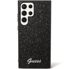 Guess GUHCS23LHGGSHK ovitek za Samsung Galaxy S23 Ultra 5G - črn z bleščicami