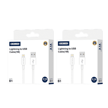 Jellico Podatkovni polnilni kabel B1 Lightning 1m 3,1A - bel