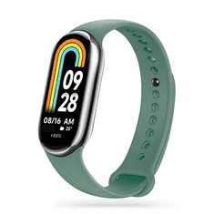 Onasi Silikonski pašček za uro Xiaomi Mi Band 8 - olivna