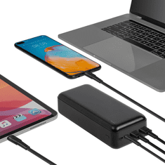 RivaCase VA2103 QC / PD zunanja baterija powerbank 30.000 mAh 22,5W - črn