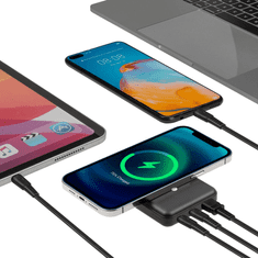 RivaCase VA2604 MagSafe Magnetic QC / PD zunanja baterija powerbank 10.000 mAh 20W s stojalom - črn