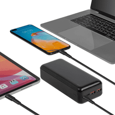 RivaCase VA2103 QC / PD zunanja baterija powerbank 30.000 mAh 22,5W - črn