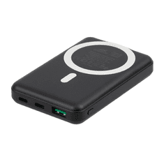 RivaCase VA2604 MagSafe Magnetic QC / PD zunanja baterija powerbank 10.000 mAh 20W s stojalom - črn