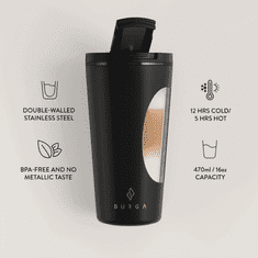 Burga Termo lonček 470ml - Pure Black