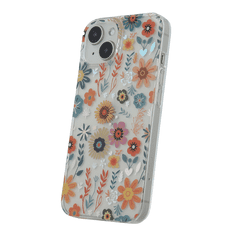 Onasi Silikonski ovitek Hippie Flower za Samsung Galaxy A35 - oranžen