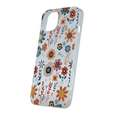 Onasi Silikonski ovitek Hippie Flower za Samsung Galaxy A35 - oranžen