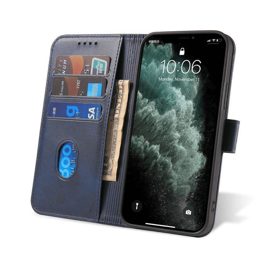 Onasi Wallet denarnica usnjena preklopna torbica Samsung Galaxy A35 - modra