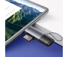 BASEUS čitalec SD / Micro SD / MMC / M2 kartic Ključek USB-A in USB Type C