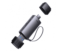 BASEUS čitalec SD / Micro SD / MMC / M2 kartic Ključek USB-A in USB Type C