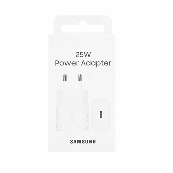 Samsung Hišni adapter 220V EP-T2510NWE USB-C QC 25W - bel (Eu Blister)