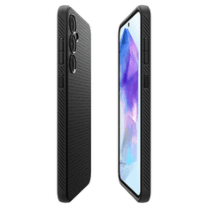 Spigen Liquid Air silikonski ovitek za Samsung Galaxy A55 črn
