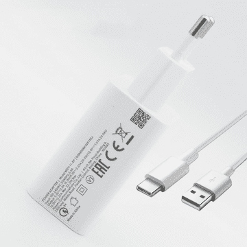 Xiaomi Polnilec MDY-11-EP USB A 22,5W s kablom Type C 3A - bel (Bulk)
