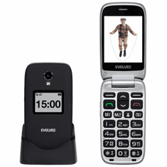 Evolveo Easyphone FS EP-771 preklopni telefon na tipke za starejše 4G črn