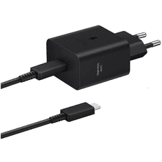 Samsung Hišni polnilec Super Fast Charge EP-T4511XBE 45W + kabel EP-DX510 TYPE C črn - original (EU Blister)
