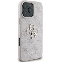 Guess Originalni ovitek GUHCP16L4GMGPI za iPhone 16 Pro - Leather - roza