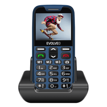 Evolveo Easyphone XR telefon na tipke za starejše - moder
