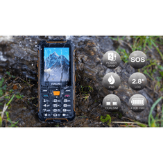 Evolveo StrongPhone SGP-Z6 telefon na tipke - črno oranžen