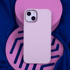 Onasi Satin silikonski ovitek za iPhone 16 - roza