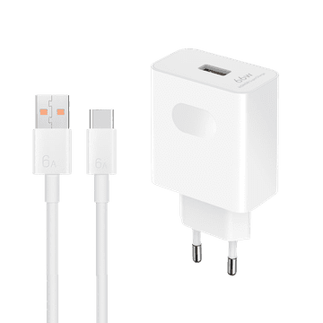Honor Hišni polnilec Super Charge Power Adapter 66W USB A s kablom Type C - Original - EU Blister