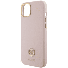 Guess GUHCP15SM4DGPP silikonski ovitek za iPhone 15 - roza