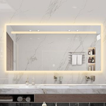 S6 Steklarstvo Šest LED ogledalo S61E, 200x100cm