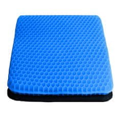 SOLFIT® Gelska sedežna blazina, Blazina za lajšanje pritiska, Blazina za dolgotrajno sedenje (Modra, 40 x 35 x 2 cm) | COMFORTKA