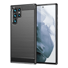 Havana Silikonski ovitek za Samsung Galaxy S22 Ultra 5G - mat carbon črn