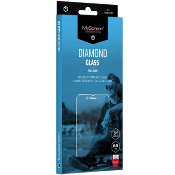 MyScreen Protector My Screen protector ZAŠČITNO KALJENO STEKLO Honor 90 Lite - DIAMOND GLASS Full Glue EDGE 3D - črn