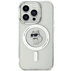 Karl Lagerfeld Originalen MagSafe ovitek iPhone 15 Pro - Karls full body - prozoren - KLHMP15LHFCCNOT