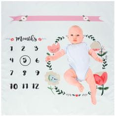 WOWO Baby Photo Mat - Foto Mat za dojenčke - Foto Odeja kot ozadje za fotografiranje