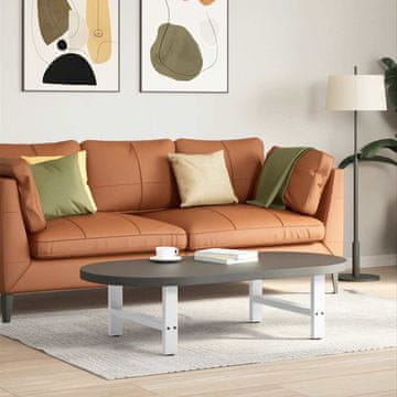Vidaxl vidaXL Noge za klubsko mizico, bele, 2 kosa, 70 x (30–31) cm, jeklo