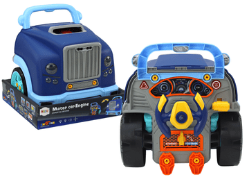 slomart LEAN TOYS Delavnica motor tovornjaka za razstavljanje, modra