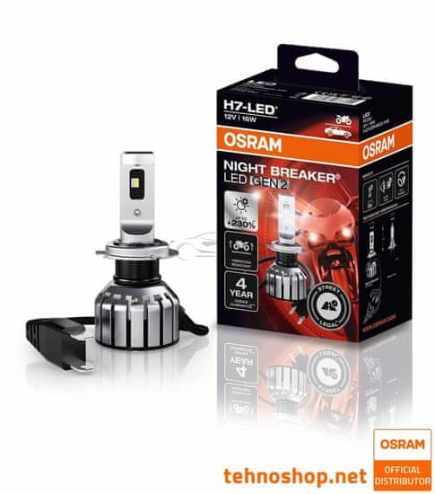 Osram LED ŽARNICA NIGHT BREAKER LED H7 GEN2 64210DWNBG2-1HFB 12V PX26d HFB1