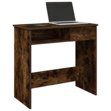 Vidaxl vidaXL Pisalna miza, dimljen hrast, 80x40x75 cm, material na osnovi lesa