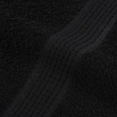 Vidaxl Brisače 10 kos črna 100x200 cm 360 g/m² 100% bombaž