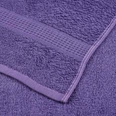 Vidaxl Brisače za savno 10 kos vijolična 80x200cm 360 g/m² 100% bombaž