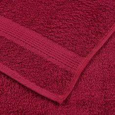 Vidaxl Komplet brisač 8-delni bordo 360 gsm 100% bombaž