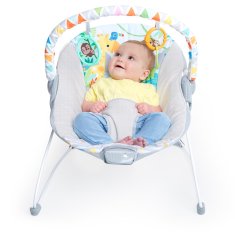 Bright Starts Safari Fun Vibracijski ležalnik 0m+ do 9 kg