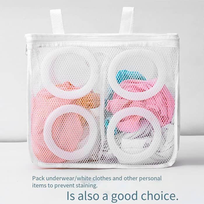 Netscroll Vrečka za pranje čevljev, zaščita za občutljivo perilo, primerna za pralni stroj, idealna za potovanja, mrežica za temeljito pranje, 1+1 GRATIS, ShoesWashingBags