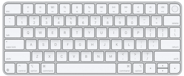 Apple Magic Keyboard (2024) tipkovnica, Touch ID, bela (mxck3cr/a)
